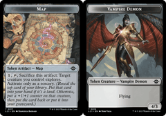 Map (0017) // Vampire Demon (0015) Double-Sided Token - Foil